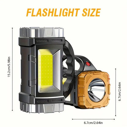 RoyaleGlow Multi-Function LED Flashlight Torch 1000 Lumens