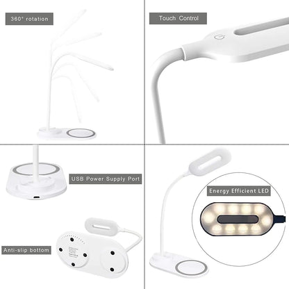 Wireless Fast-Charging Table Lamp - Fast Wireless Charger for iPhone & Samsung - Default Title
