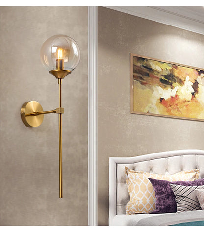 LuxRoyale Nordic Glass Globe Wall Lamp - Modern Elegant Home Decor