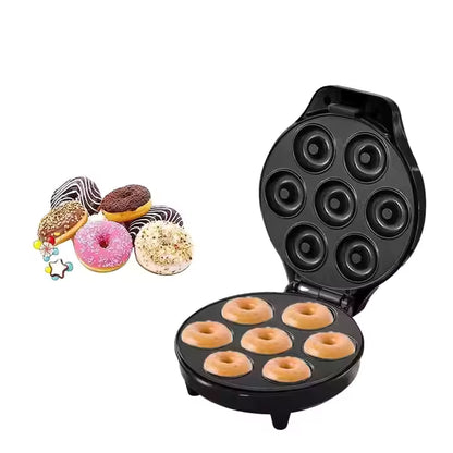 Royallure 7-Hole Donut Maker – Mini Waffle Baker Machine with Intelligent Temp Control
