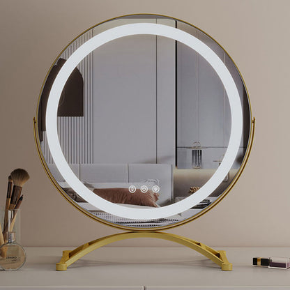 RoyaleGlow Round LED Vanity Mirror with Smart Touch & 360° Rotation