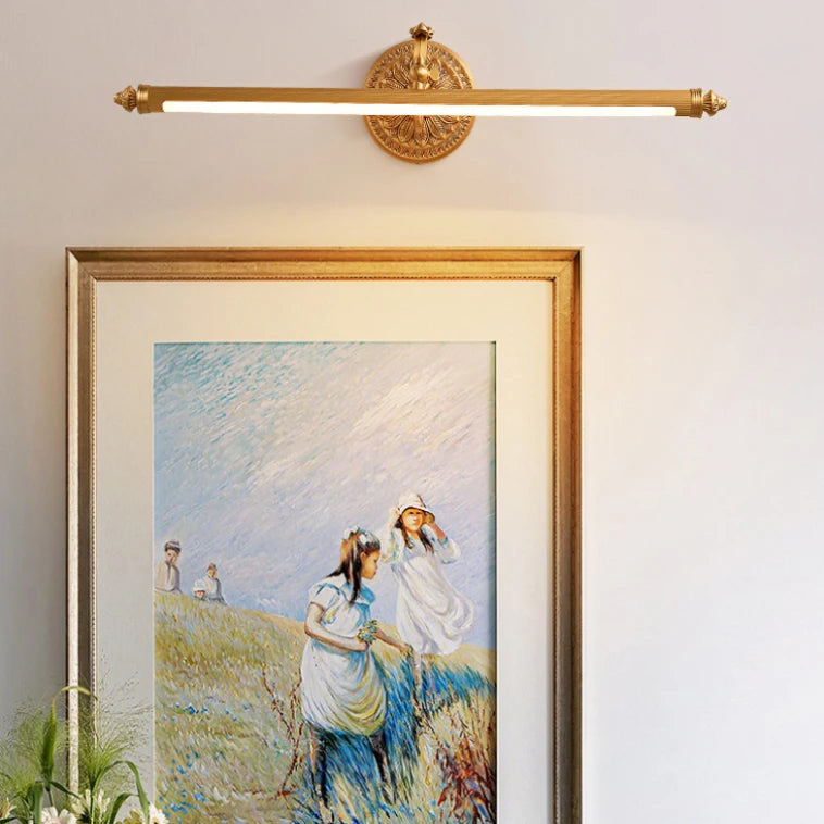 RoyaleGlow Modern Copper LED Vanity Light for Bathroom Mirror, Artwork & Picture Lighting