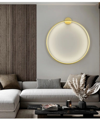Lumora Premium Circular LED Wall Light with Halo Ambient Glow