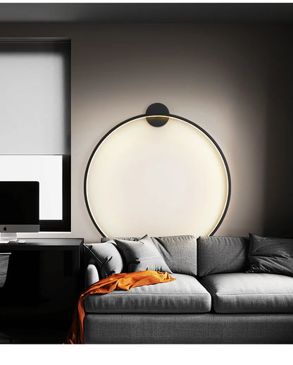 Lumora Premium Circular LED Wall Light with Halo Ambient Glow