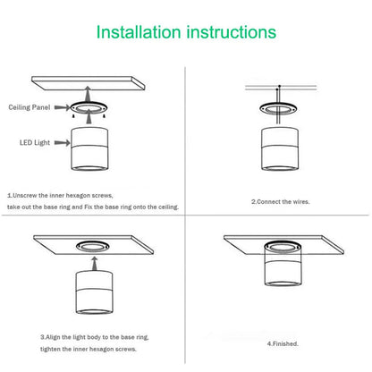 LuxRoyale Metal Rotating Downlight Ceiling Spot lights - Adjustable and Dimmable