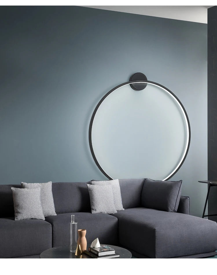 Lumora Premium Circular LED Wall Light with Halo Ambient Glow
