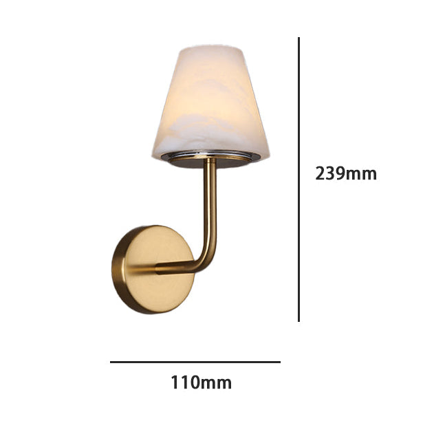 RoyaleGlow Wireless Alabaster Wall Sconce - Rechargeable LED Lamp with Remote Control