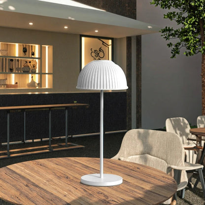 RoyaleGlow Modern Dome LED Table Lamp - Cordless, Dimmable Touch Control for Reading & Decor
