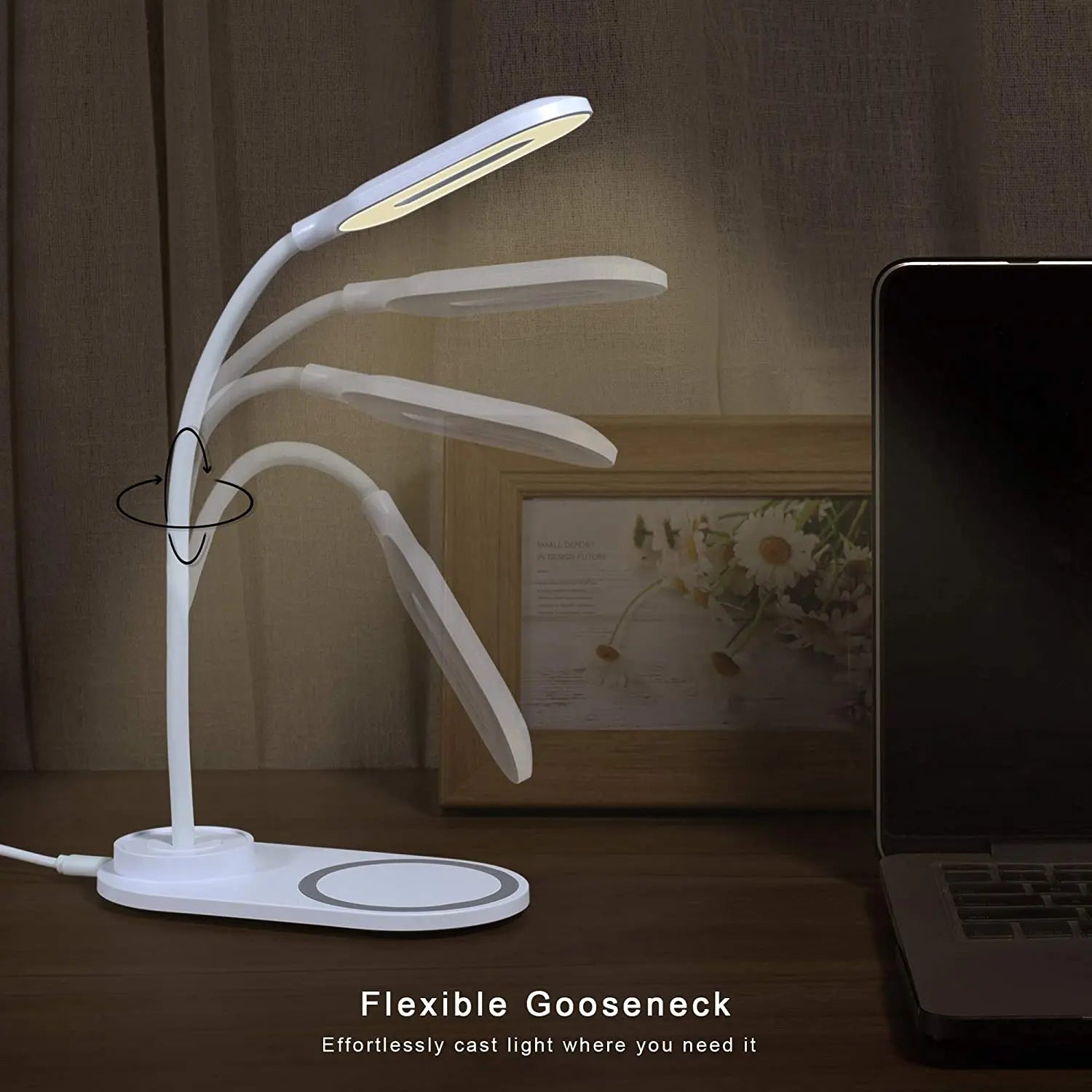Wireless Fast-Charging Table Lamp - Fast Wireless Charger for iPhone & Samsung - Default Title