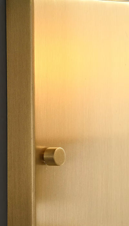 RoyaleGlow Modern Brass Glass Wall Sconce Frosted Cylinder Light Fixture