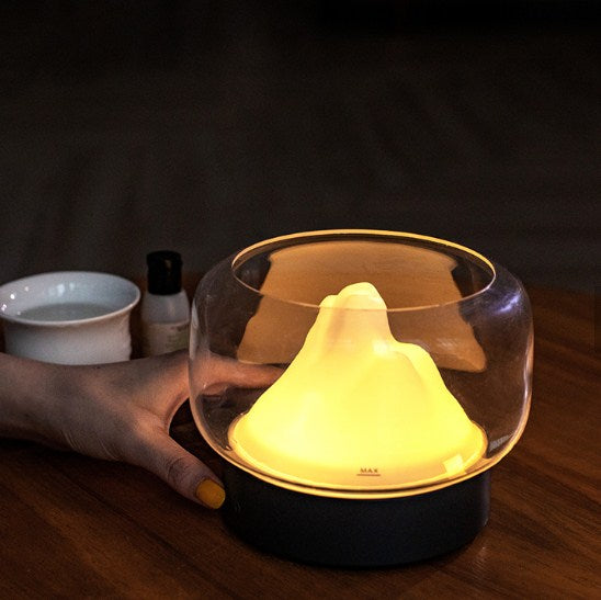 RoyaleGlow Mountain Aquarium Lamp - Unique LED Night Light & Desktop Decor