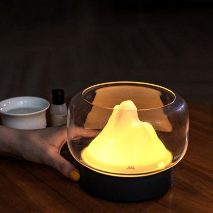 RoyaleGlow Mountain Aquarium Lamp - Unique LED Night Light & Desktop Decor