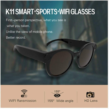 Royaleva Bicycling Glasses WiFi Mini Camera HD 1080P DVR Video Audio Recorder