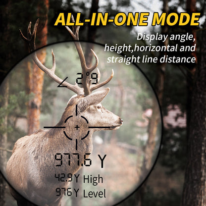 Luxora 3280 Feet Hunting Range Finder with 6.5X Magnification