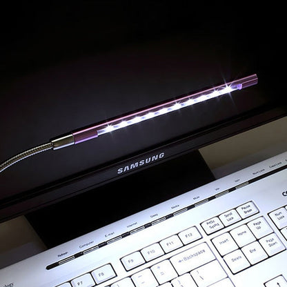 RoyaleGlow USB Keyboard Light - Flexible LED Lamp for Keyboard - Silver