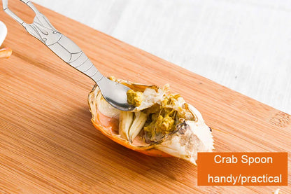 Royallure Stainless Steel Seafood Tool Set – Crab Crackers, Picks & Spoons, Storage Box