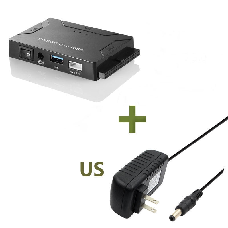 Luxora USB 3.0 to IDE/SATA Hard Drive Adapter for Easy File Recovery
