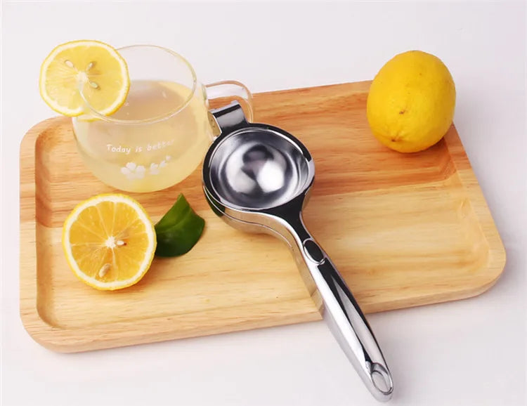 Luxora Manual Citrus Press Juicer For Oranges And Lemons, Stainless Steel