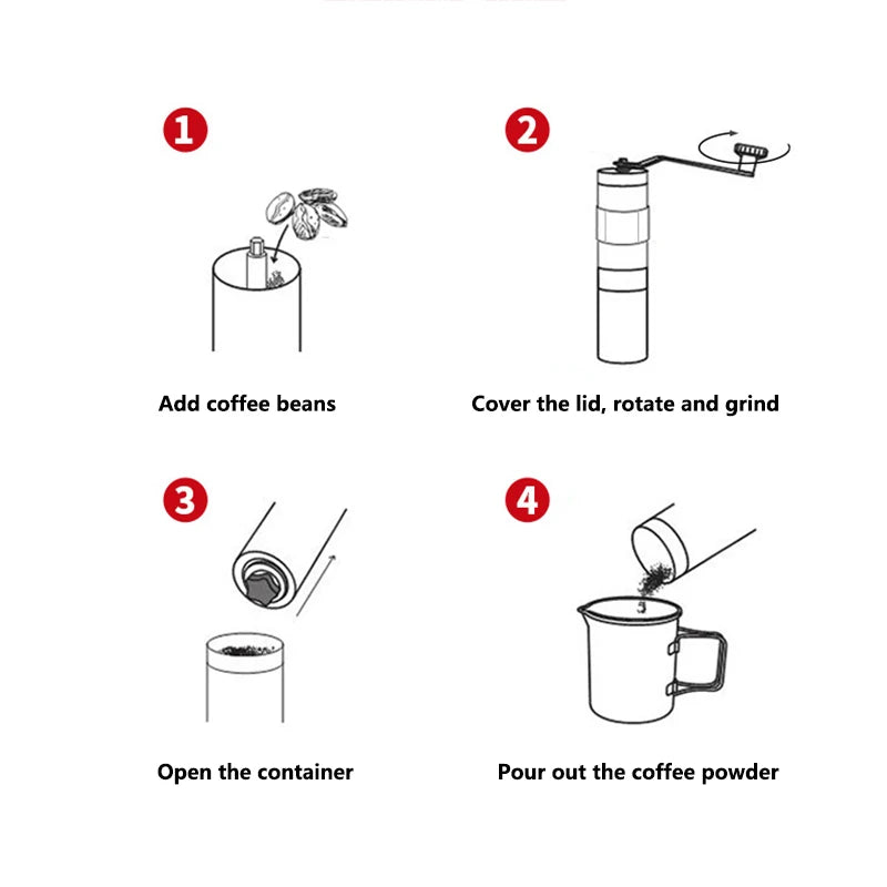 Royallure Manual Coffee Grinder – Portable Burr Grinder for Fresh, Precision Brew