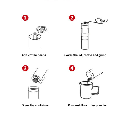 Royallure Manual Coffee Grinder – Portable Burr Grinder for Fresh, Precision Brew