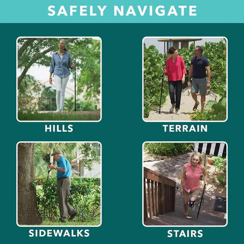 Luxora The Perfect Walking Stick for Seniors Adjustable Height