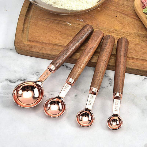 Lumora Copper Measuring Set Premium Precision Kitchen Tool Elegant Design