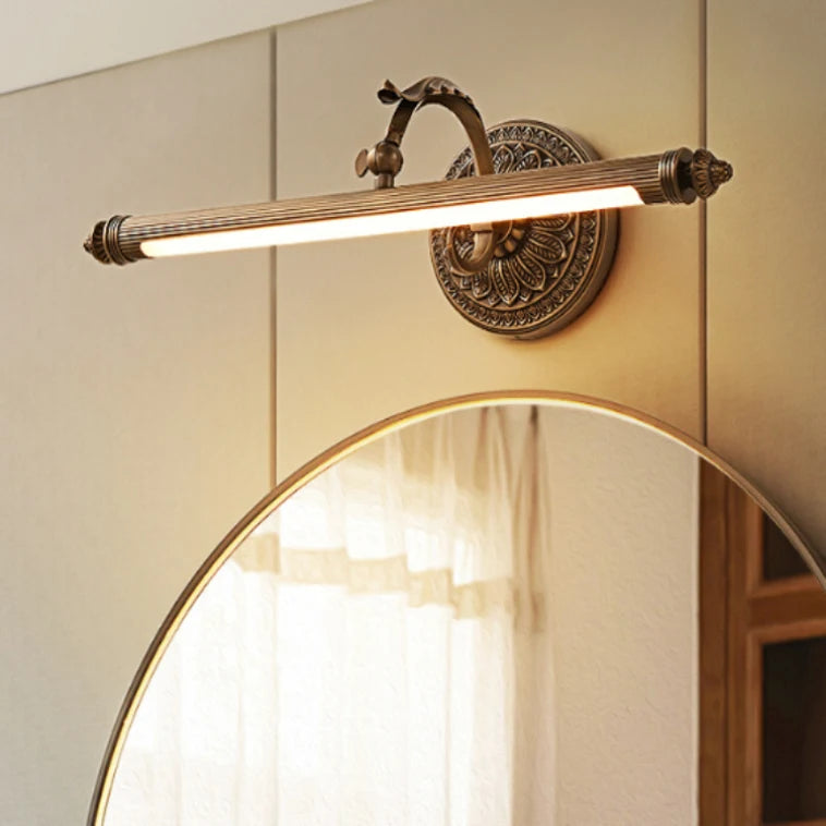 RoyaleGlow Modern Copper LED Vanity Light for Bathroom Mirror, Artwork & Picture Lighting