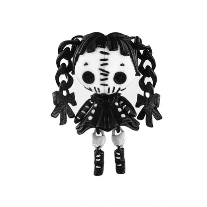 Halloween 3D Printied Double Ponytail Devil Girl Gothic Figure Alice Horror Doll Joint Movable Gift Creative Toy Table Ornament 6
