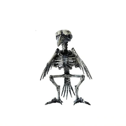 Halloween Animal Skeleton Ornaments Garden Festival Decorations Secret Room Simulation Plastic Crow Rat Skeleton Decoration Prop 6