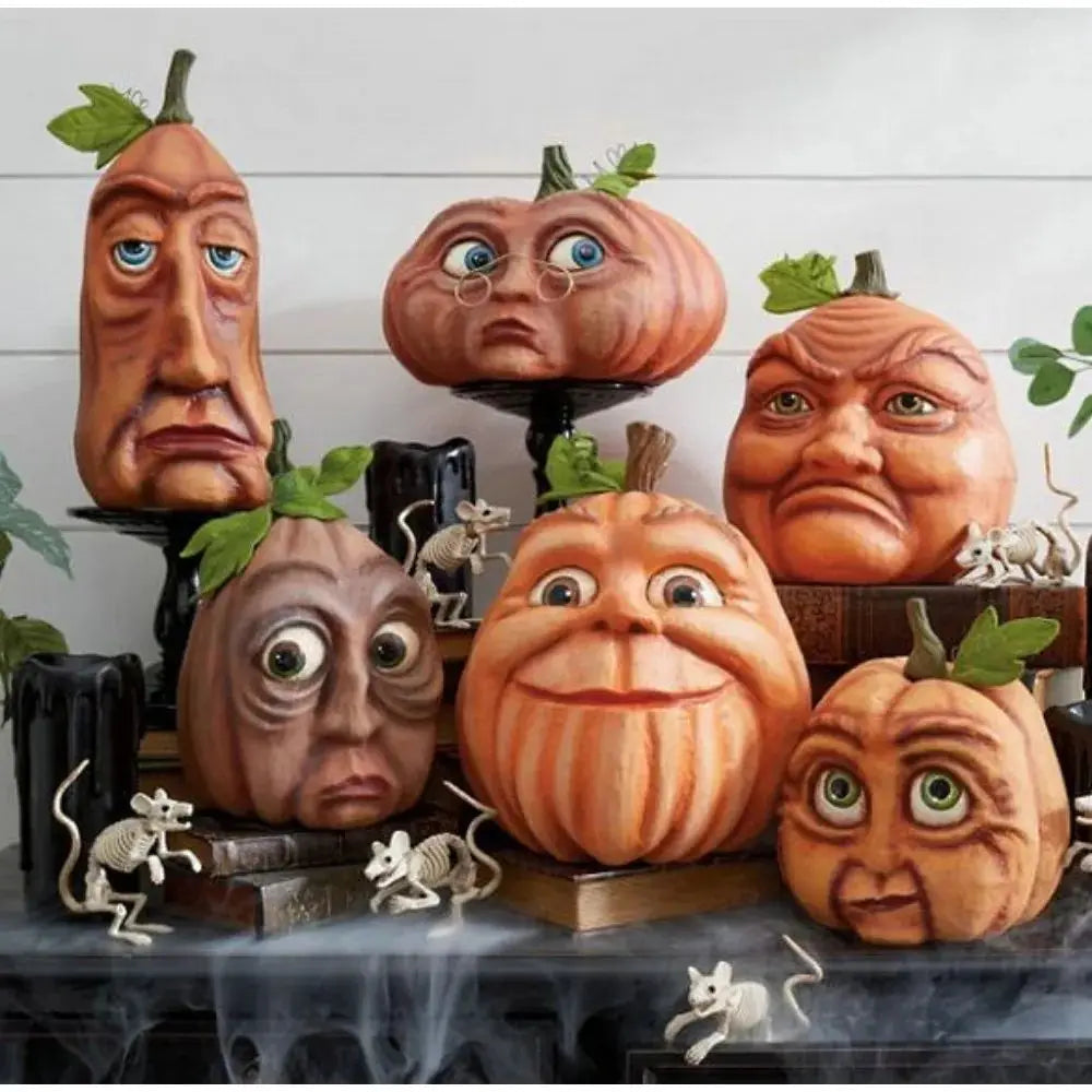 Halloween Atmosphere Outdoor Decoration Props Ghost Party Mutated Pumpkin Head Courtyard Decorationindoor Garden Accessories 0