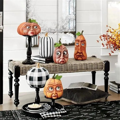 Halloween Atmosphere Outdoor Decoration Props Ghost Party Mutated Pumpkin Head Courtyard Decorationindoor Garden Accessories 1