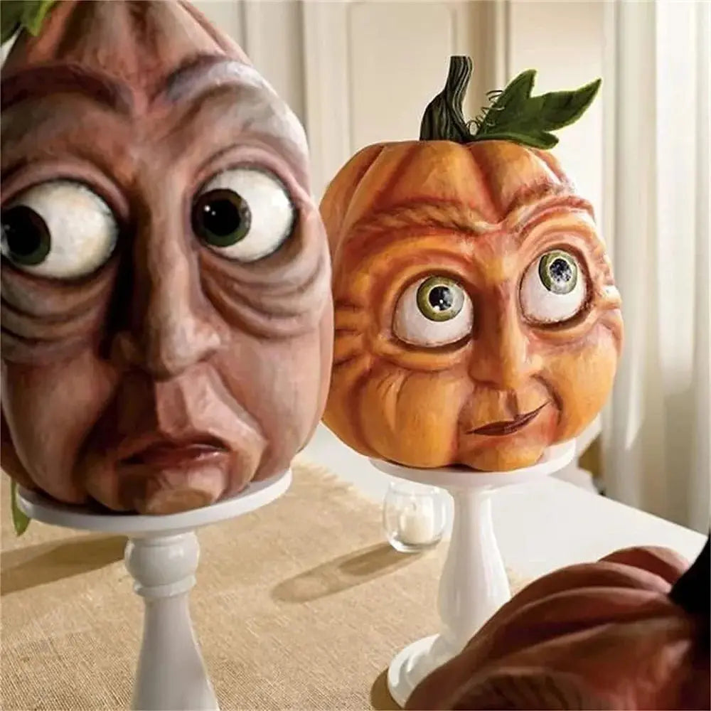 Halloween Atmosphere Outdoor Decoration Props Ghost Party Mutated Pumpkin Head Courtyard Decorationindoor Garden Accessories 4