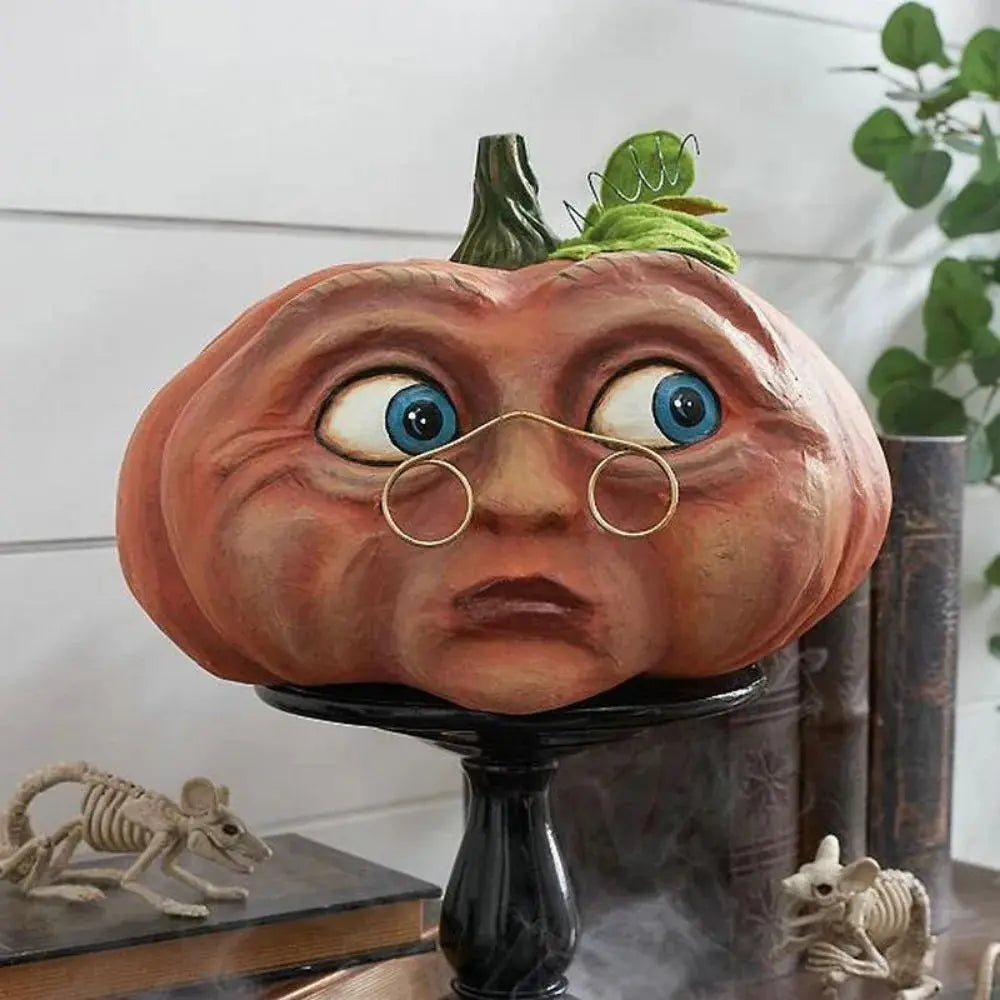 Halloween Atmosphere Outdoor Decoration Props Ghost Party Mutated Pumpkin Head Courtyard Decorationindoor Garden Accessories 5