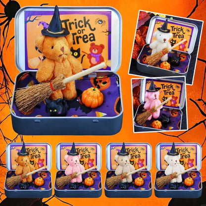 Halloween Bear Pocket Bear Broom Pumpkin Surprise Gift Box Candy Bag Fillers Halloween Party Supplies Gifts ﻿ 0