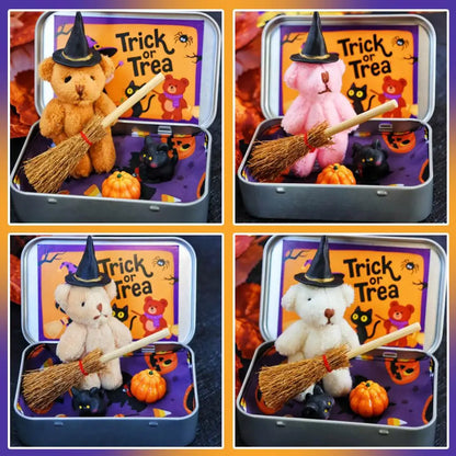 Halloween Bear Pocket Bear Broom Pumpkin Surprise Gift Box Candy Bag Fillers Halloween Party Supplies Gifts ﻿ 2