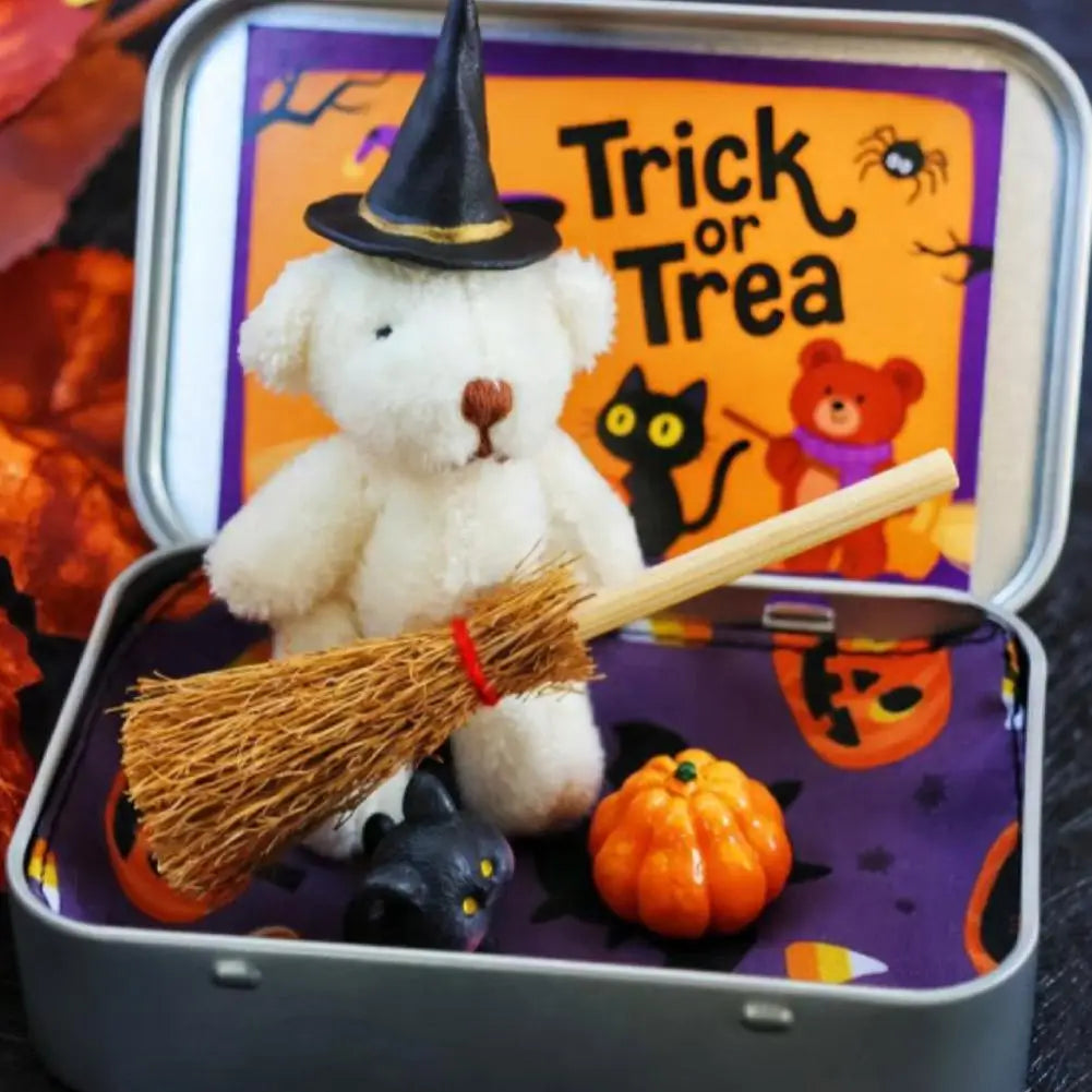 Halloween Bear Pocket Bear Broom Pumpkin Surprise Gift Box Candy Bag Fillers Halloween Party Supplies Gifts ﻿ 4