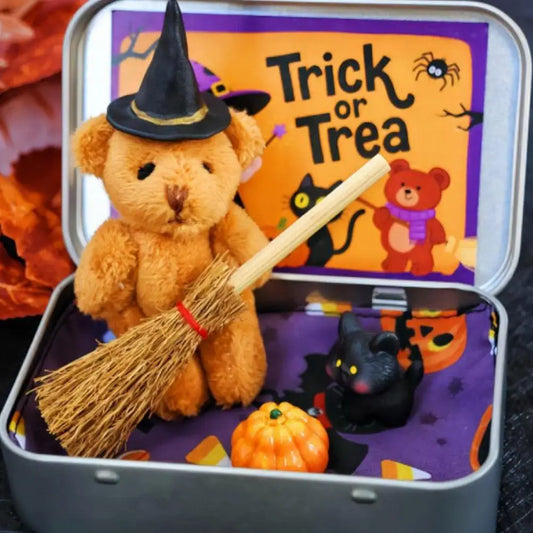 Halloween Bear Pocket Bear Broom Pumpkin Surprise Gift Box Candy Bag Fillers Halloween Party Supplies Gifts ﻿ 5