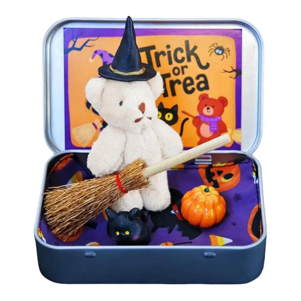 Halloween Bear Pocket Bear Broom Pumpkin Surprise Gift Box Candy Bag Fillers Halloween Party Supplies Gifts ﻿ 7