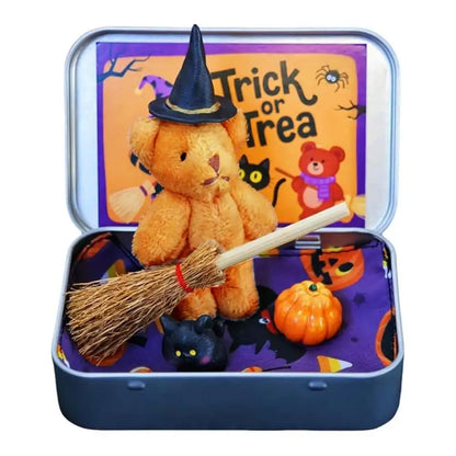 Halloween Bear Pocket Bear Broom Pumpkin Surprise Gift Box Candy Bag Fillers Halloween Party Supplies Gifts ﻿ 8