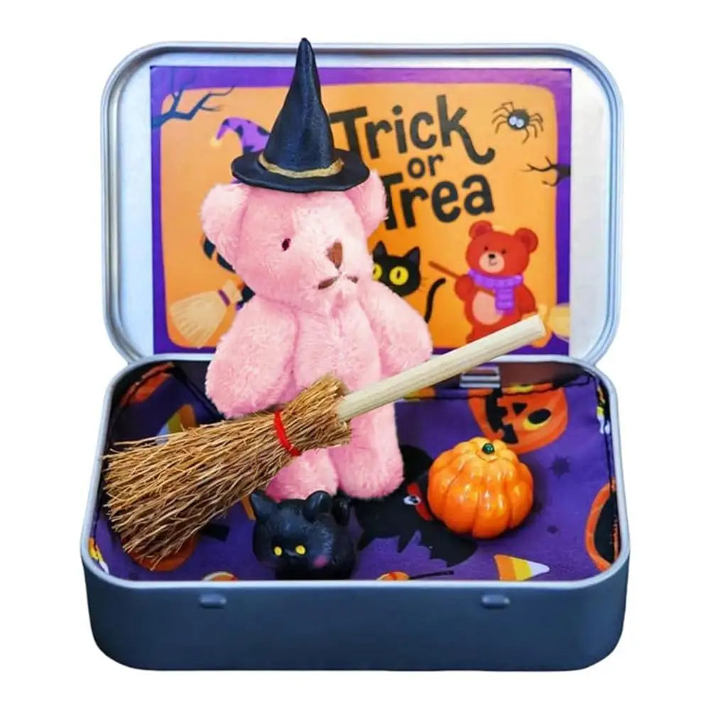 Halloween Bear Pocket Bear Broom Pumpkin Surprise Gift Box Candy Bag Fillers Halloween Party Supplies Gifts ﻿ 9