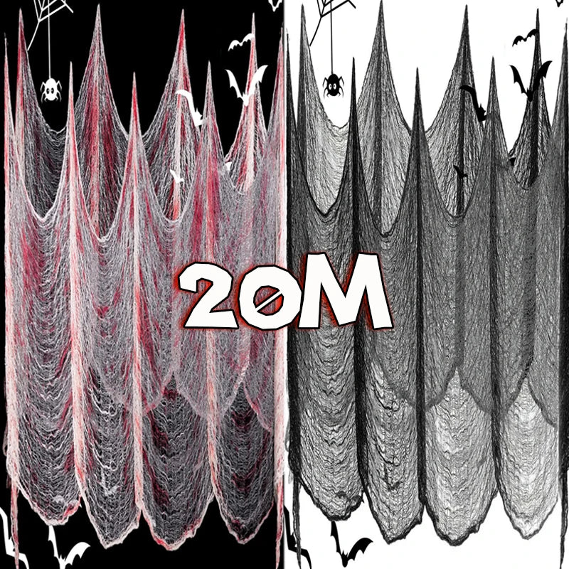 Halloween Bloody Creepy Gauze Cloth Large Black Gauze Spooky Blood Fabric Cloth for Halloween Party Home Outdoor Yard Decoration 0