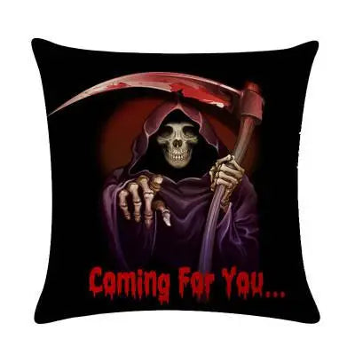 Halloween Christmas Witch Print Pattern Cushion Cover Home Living Room Sofa Car Decoration Square Throw Pillow 15