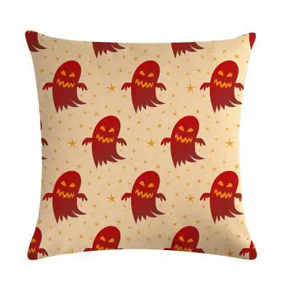 Halloween Christmas Witch Print Pattern Cushion Cover Home Living Room Sofa Car Decoration Square Throw Pillow 16