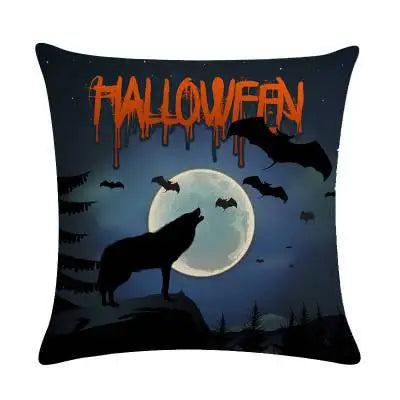 Halloween Christmas Witch Print Pattern Cushion Cover Home Living Room Sofa Car Decoration Square Throw Pillow 6