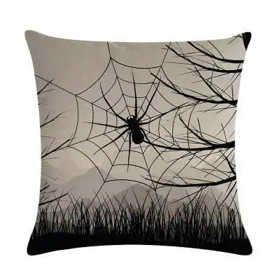 Halloween Christmas Witch Print Pattern Cushion Cover Home Living Room Sofa Car Decoration Square Throw Pillow 9
