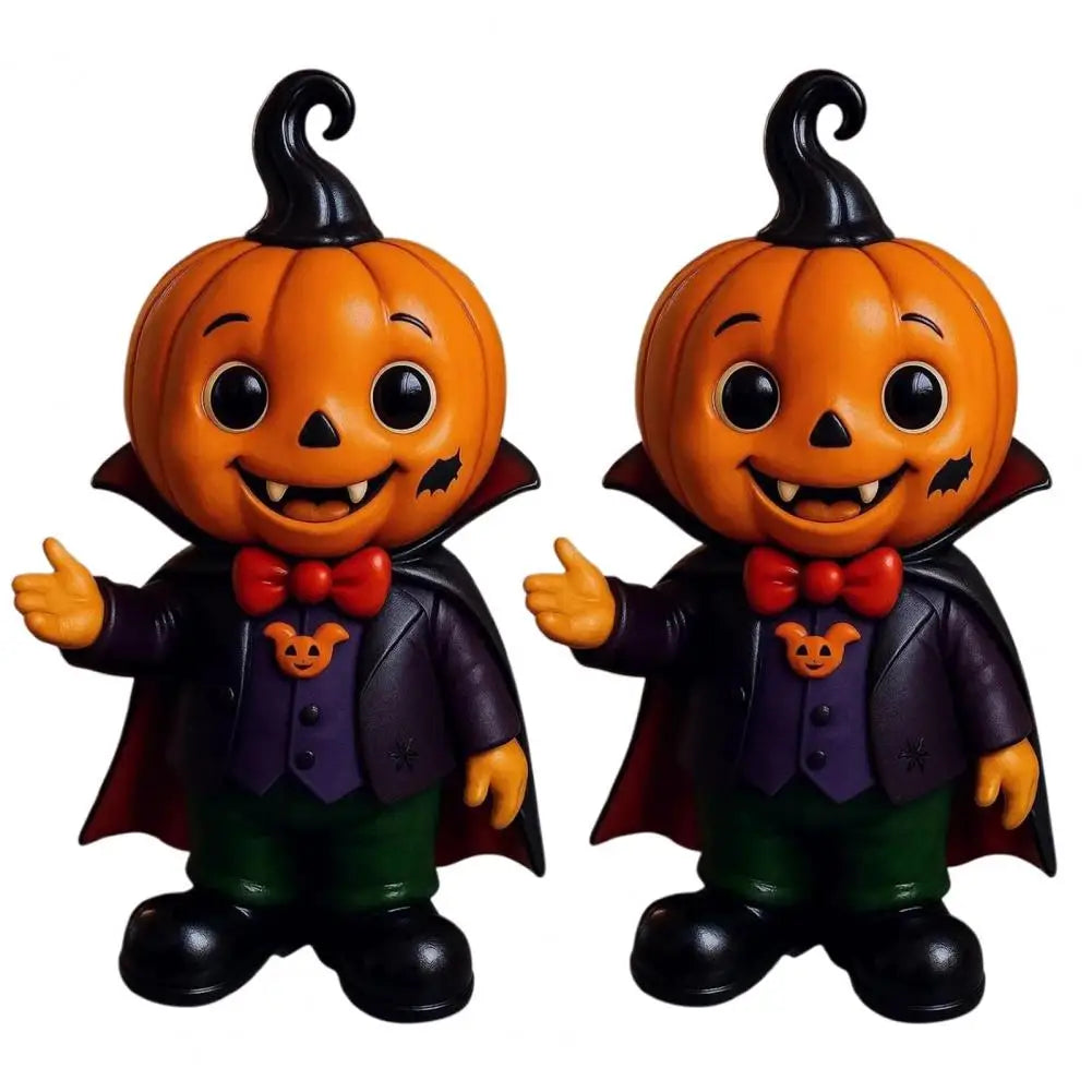 Halloween Decor Figurine Cute Pumpkin Kid Spooky Halloween Pumpkin Kid Figurines for Indoor Outdoor Home Decor 4