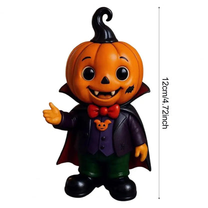 Halloween Decor Figurine Cute Pumpkin Kid Spooky Halloween Pumpkin Kid Figurines for Indoor Outdoor Home Decor 5
