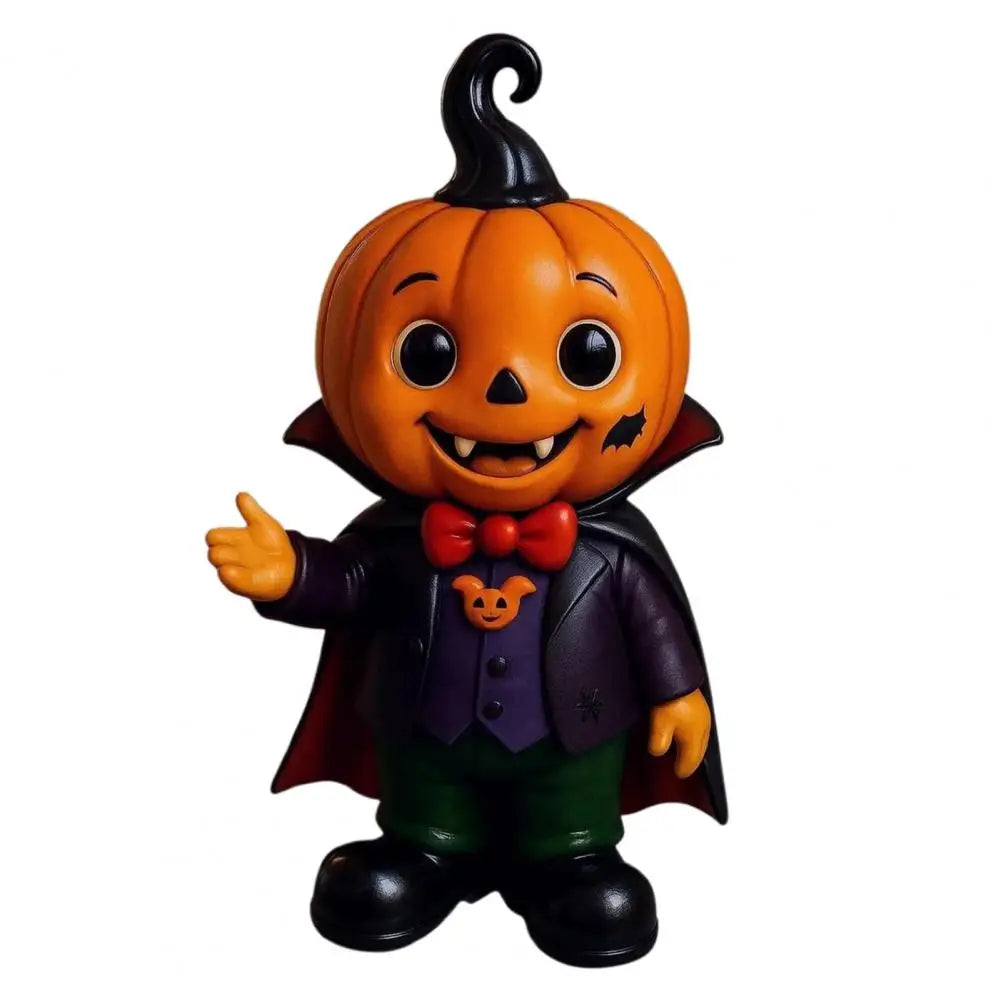 Halloween Decor Figurine Cute Pumpkin Kid Spooky Halloween Pumpkin Kid Figurines for Indoor Outdoor Home Decor 6