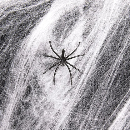 Halloween Decorations Artificial Spider Web Stretchy Cobweb Scary Party Halloween Decoration for Bar Haunted House Scene Props 5