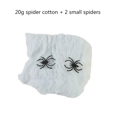 Lumora Stretchy Artificial Spider Web Halloween Decoration Haunted House Props